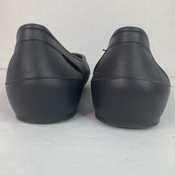 CROCS Prima Ballet Round Toe Slip On Black Women’s Shoes Sz 9 - Picture 3 of 10